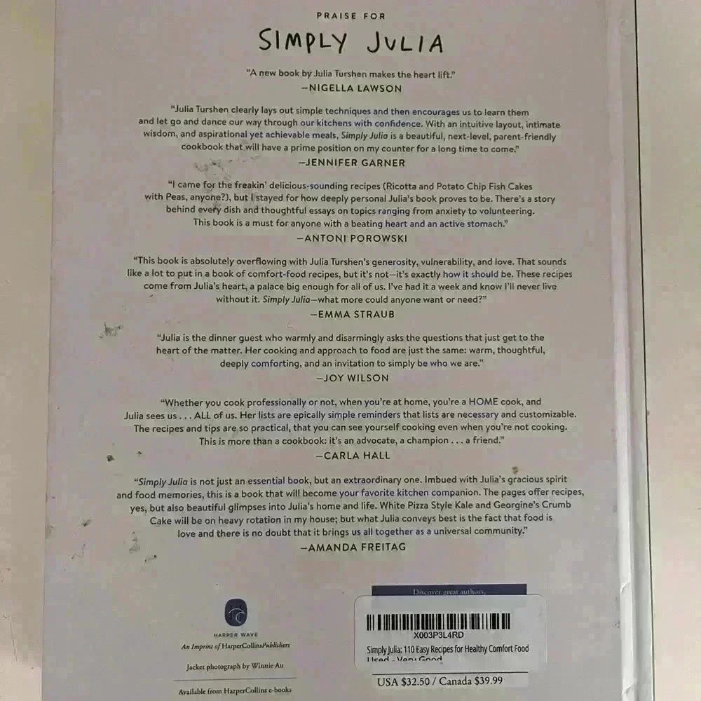 Brand New Simply  Julia Cookbook - Picture 7 of 10
